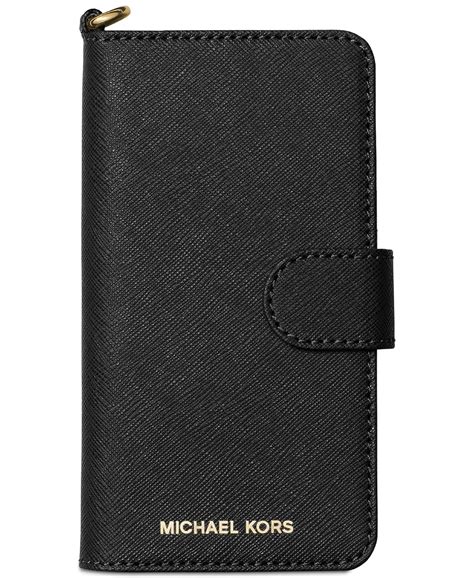 michael kors telefoonhoesje iphone x|Saffiano Leather Folio Phone Case for iPhone X .